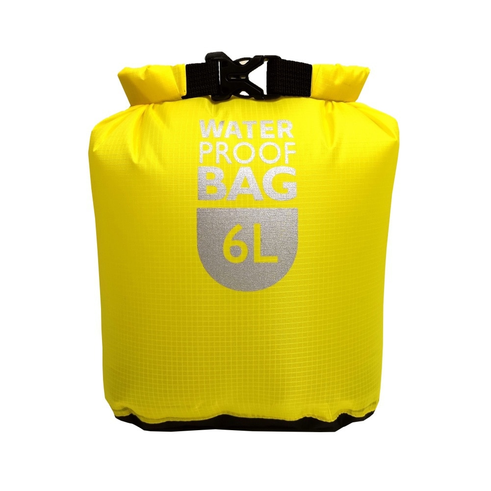 Waterproof Dry Bag Pack Sack Swimming Rafting Kayaking River Trekking Floating Sailing Boating Camping Equipment: Yellow 6L