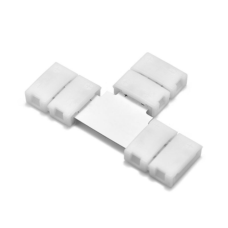 2set 2 4 5 Pin LED Strip Connector L T X Shape Free Welding PCB Connector For Connecting Corner Right Angle 3528 5050 LED Strip: T Shape / 4pin 10mm