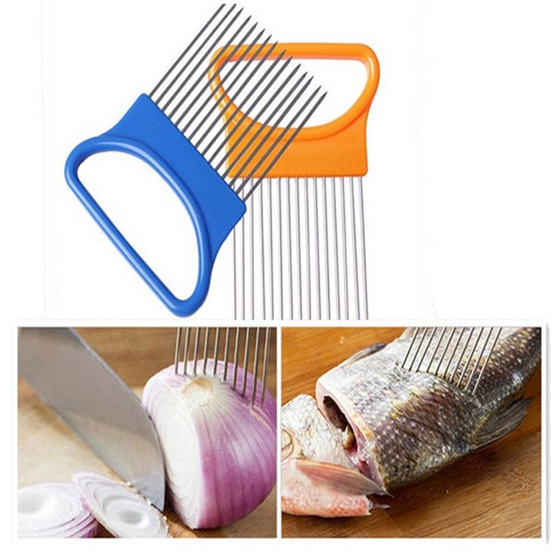 Nóż robić cebuli ze stali nierdzewnej wielofunkcyjny stal-plastikowe narzędzie robić krojenia warzyw rozdrabniacz robić pomidorów metalowe igły robić mięsa akcesoria kuchenne