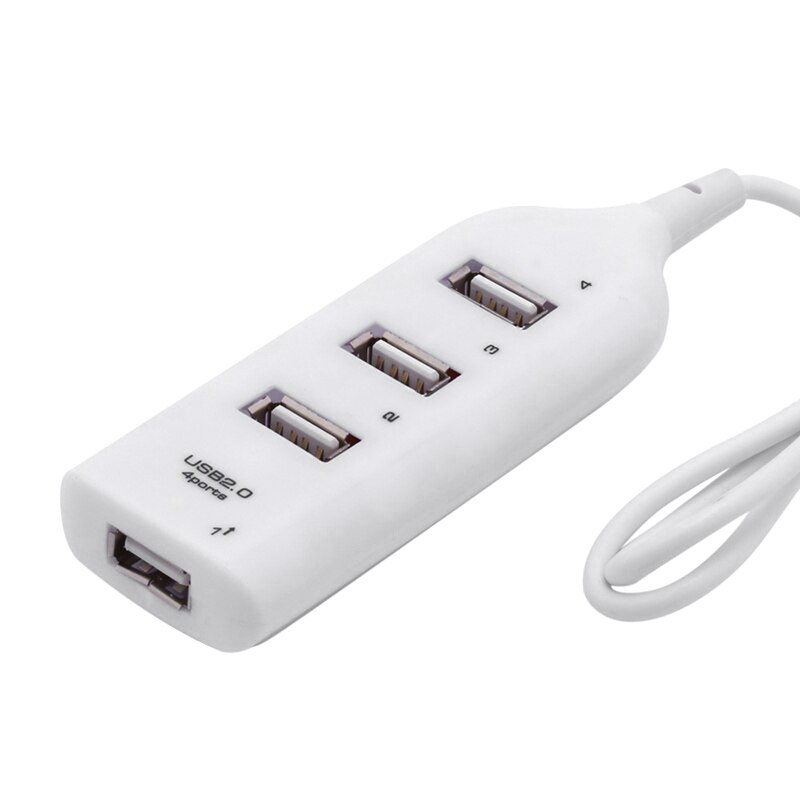 4 usb 2.0 høyhastighetsporter lader multihub smart utvidelseskabel ladestasjon kontor hjem overstrømsbeskyttelse trygt: 02