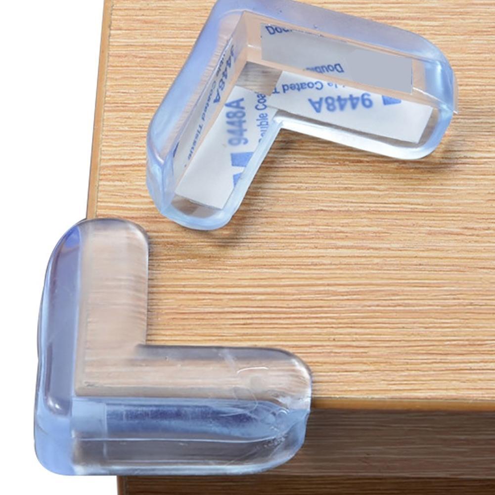 4 Stuks Transparant Pvc Protector Anti-Collision Edge Corner Guards Tafel Hoek Bescherming Cover Voor Kinderen Kids Baby Veiligheid