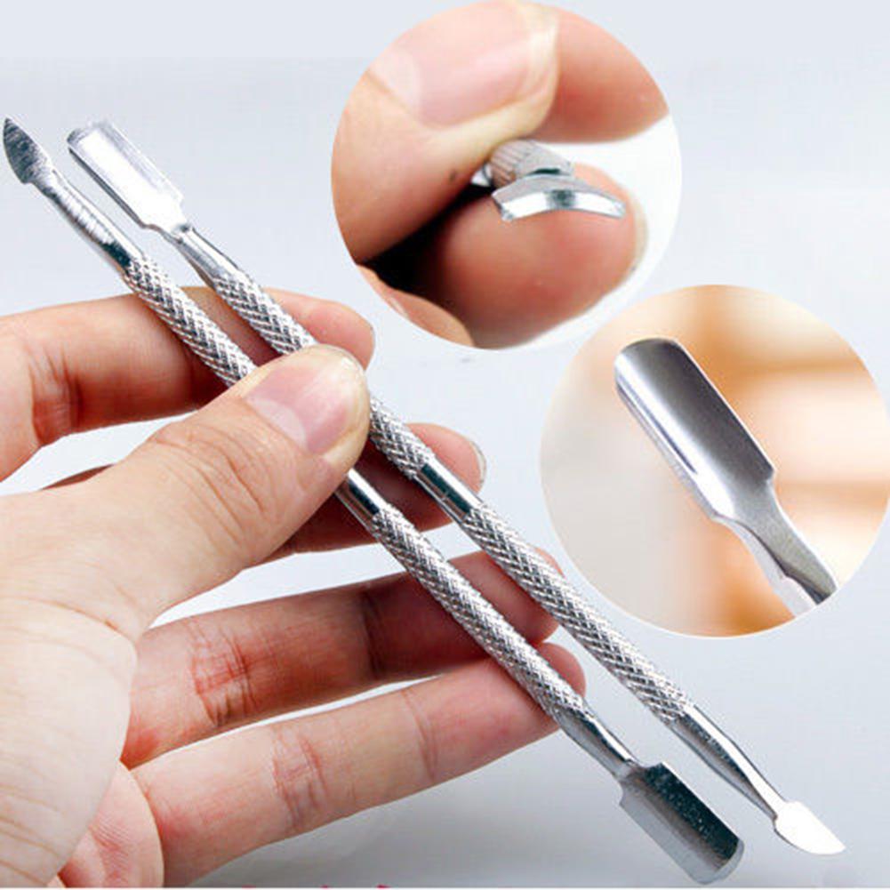 Cuticle Pusher Uv Gel Polish Soak Off Remover Nail Art Manicure Trimmer Tool Rvs Nail Care Cleaner