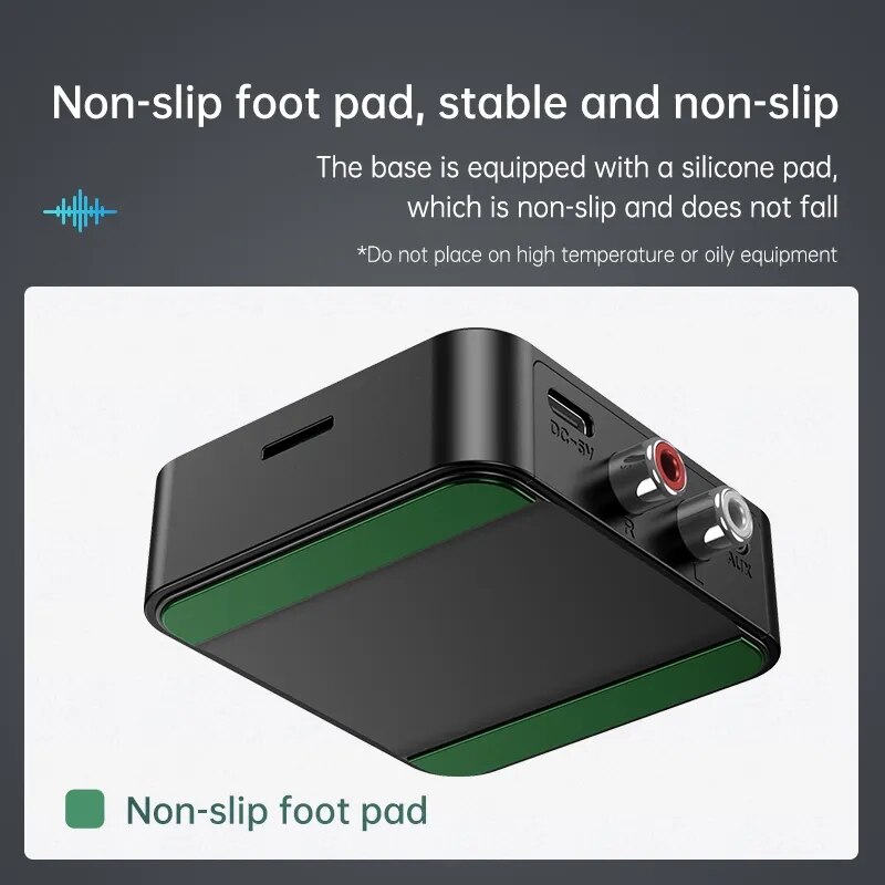 Transmissor e receptor Bluetooth 5.0, Adaptador sem fio EDR, Dongle USB, AUX de 3,5mm, RCA para TV, PC, fones de ouvido, estéreo doméstico, carro, áudio HIFI