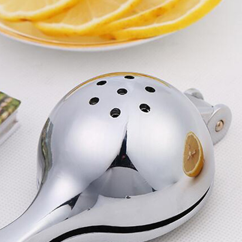 Manuell citron apelsin juicer hushållspress citron artefakt citron klipp frukt maskin zink legering manuell juicer (silver)
