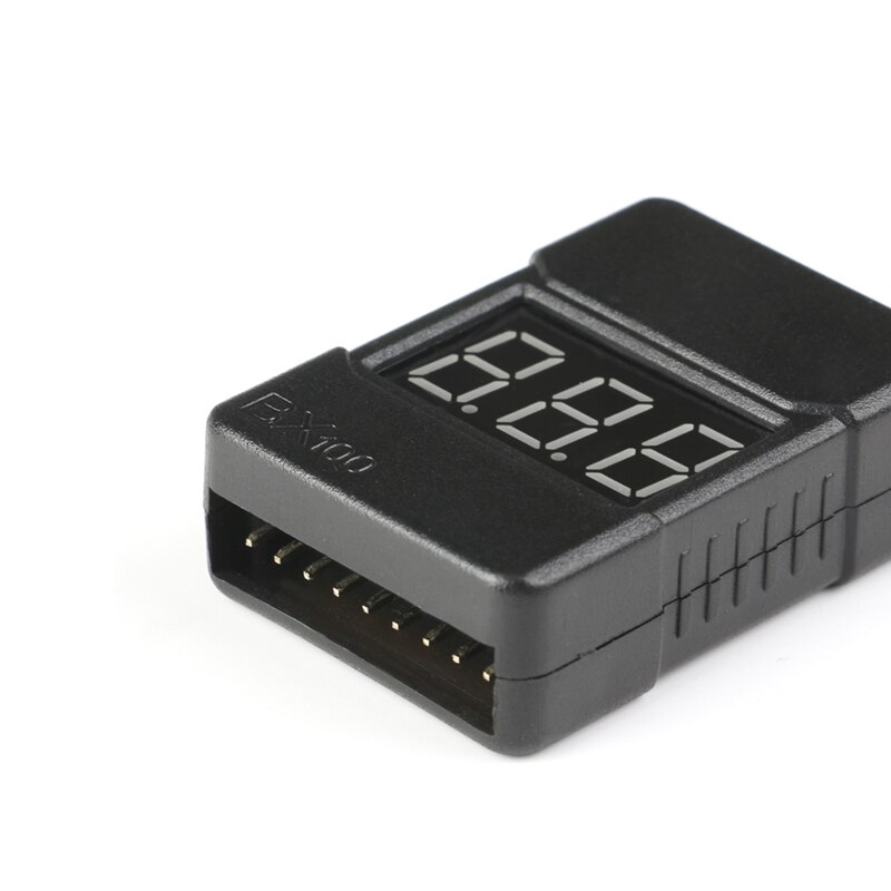 BX100 – testeur de tension de batterie Lipo 1-8S, alarme de basse tension, Buzzer, vérificateur de tension de batterie avec deux haut-parleurs