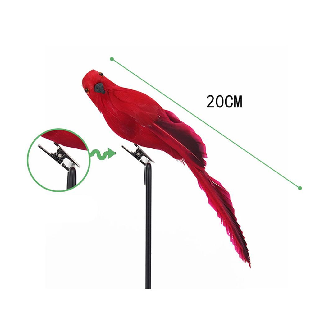 20CM imitación loro guacamayo ventana pájaro espuma pluma loro grande decoración del hogar Decoración de jardinería pájaro