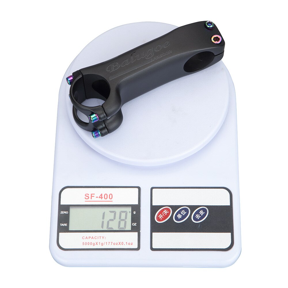 BALUGOE 28.6-31.8mm Bicycle Stem Carbon Stem Road Bicycle Stem MTB Carbon Table 6 /17 degree 70/80/90/100/110/120/130 MM
