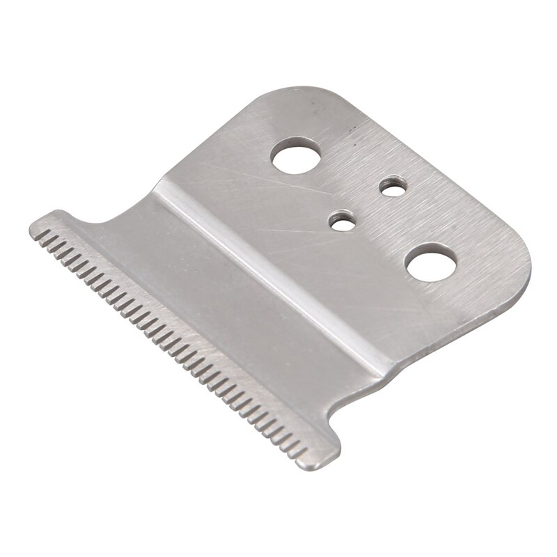 AD-Silver T Outliner Blade for Andis T Outliner, for Andis Gtx Replacement Blade (White T Blade + Silver Steel Blade)