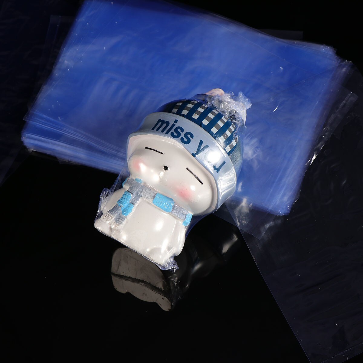 100 sztuk PVC folia termokurczliwa torby robić mydła butelki bomby robić kąpieli opakowanie prezent kosze (10x15cm)