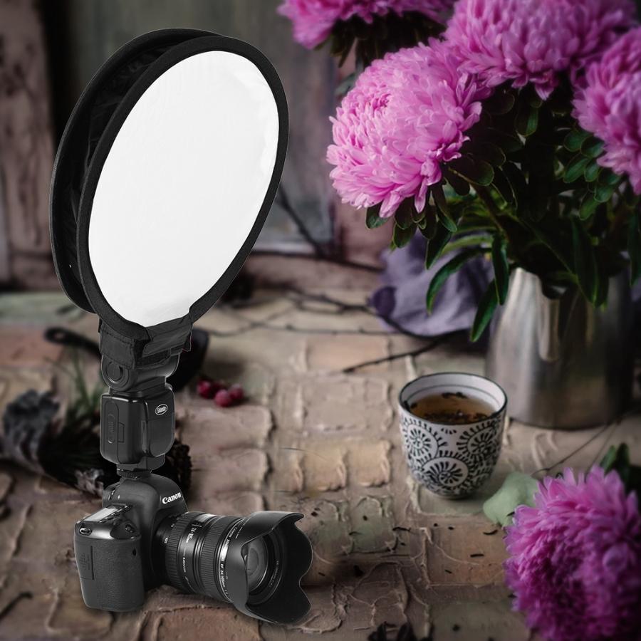 Difusor de Flash en la parte superior para cámara, Softbox portátil, redondo, 30Cm, 40Cm