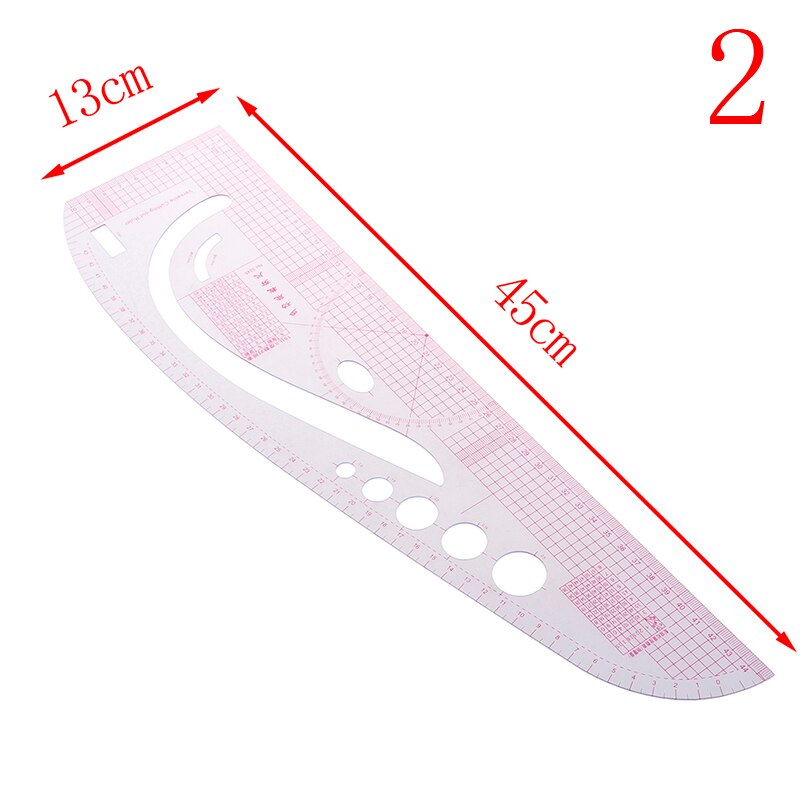 1pc Super Soft Plastic Curve Ruler Drawing Tailor Ruler Yardstick Sewing Tools Accessories , 2pc chalk pen: 2