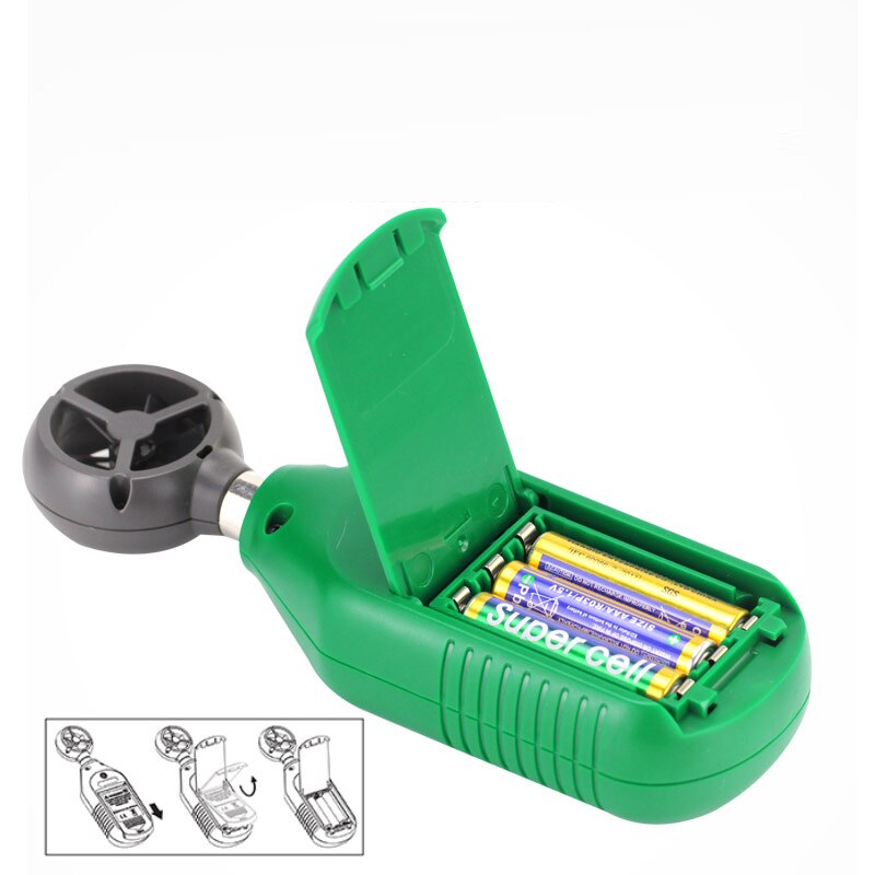 LAOA Digital Anemometer Handheld airometer Wind Speed Measuring wind-gauge