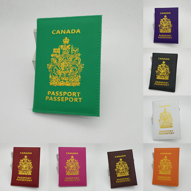 Canada Reizen Paspoorthouder Tas Multifun Goedkope Lederen Canadese Passport Cover Case Portemonnee Voor Mannen Vrouwen
