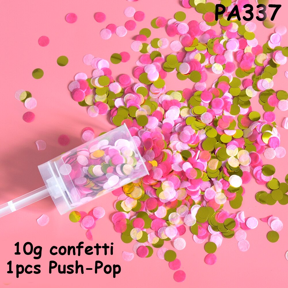 1 st konfetti popper konfetti bröllop fester bruddusch förlovningsfest blomma papper konfetti push pop födelsedagsfavör: Pa337