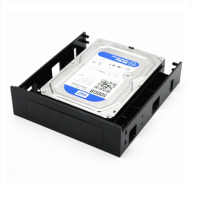 5.25 "cd-rom space  to 3.5 '' 2.5 '' sata hdd mobil rackbeslag kabinet sort til pc