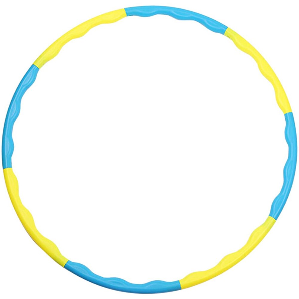 Gewichteten Übung Hoop Tragbare Übung Fitness Abnehmbare 8 Abschnitte Spleißen Hoop Für Erwachsene Kinder Turnhalle Ausrüstung Taille Trainer: Black