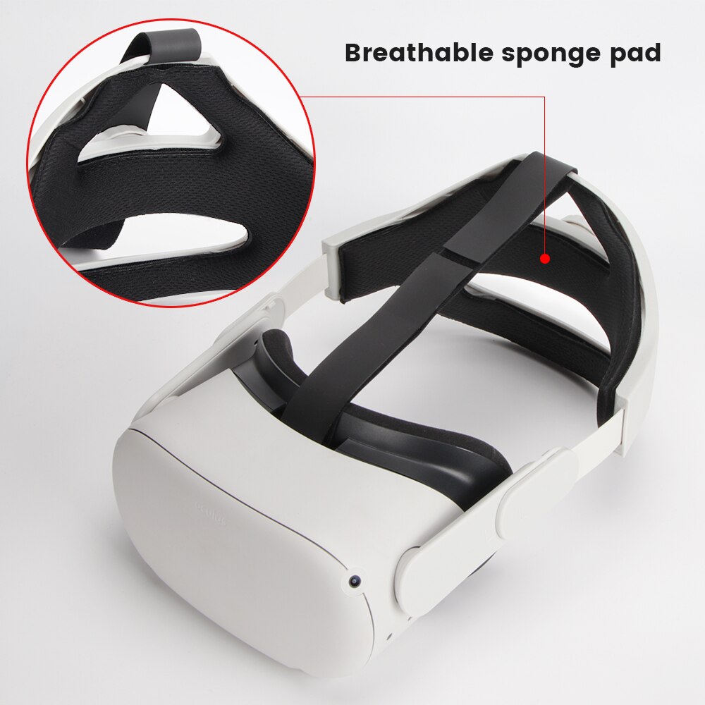 Oculus Quest 2 VR Elite Adjustable Head Strap Oculus Quest 2 Halo Strap Increase Supporting Improve Comfort-Virtual Accessories