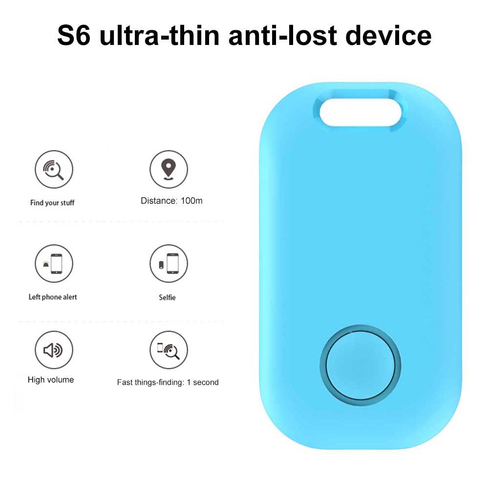 Portable S6 Smart Key Finder Smart Tracker Bluetooth4.0 TrackerLuggage Wallet Key Tracking Device Compatible For IOS Android