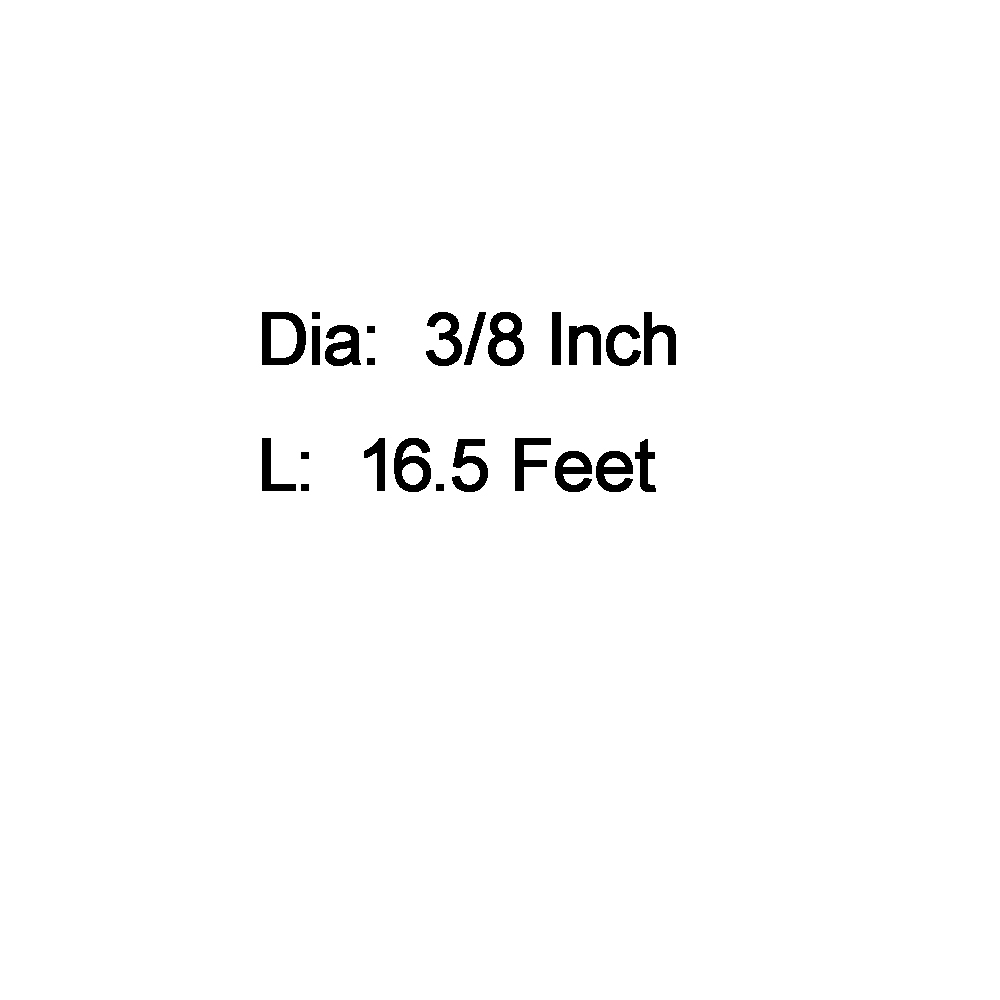 Double Braided Nylon Black DockLine Boat Dock Line Mooring Rope Anchor Rope Ultra Strong Dock Lines 16.5 Feet 25 Feet 50 Feet: 16.5FT 3-8in