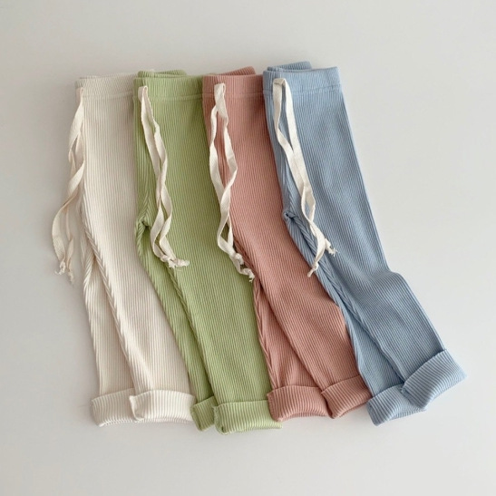 Lente En Herfst Baby Geribbelde Leggings Jongens Meisjes Katoen Grote Pp Broek Baby Casual Broek