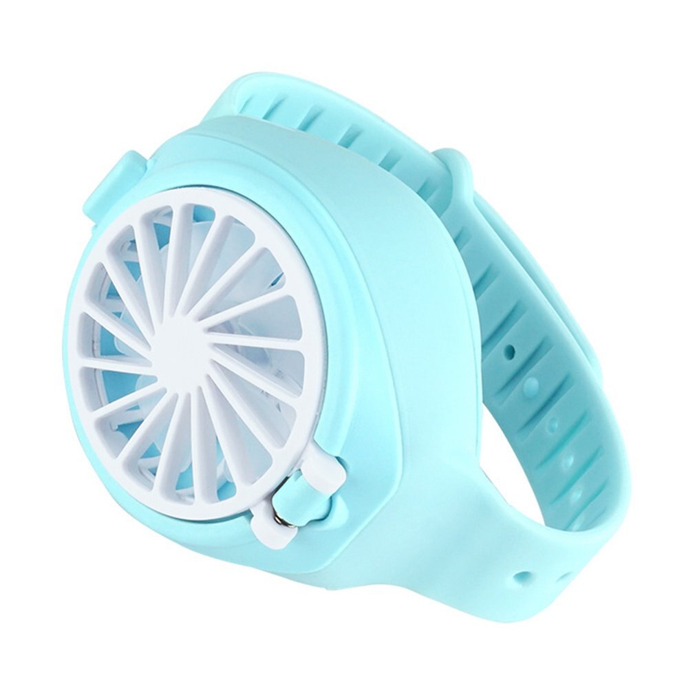 Handheld Electric Mini Watch Simple Fan Portable Summer rechargeable USB Folding Pocket Small Fan: Default Title