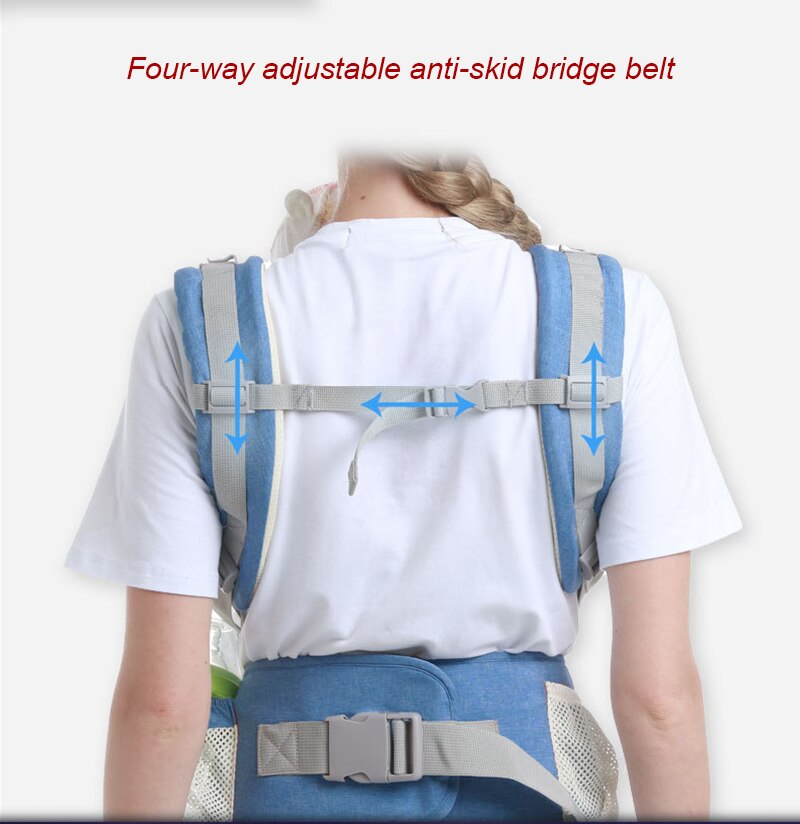 Gabesy-mochila portabebés ergonómica para bebé, portabebés, mochila frontal, taburete de cintura, bolsa de almacenamiento para bebé de 0 a 36 meses