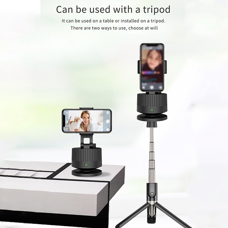 Selfie Stick stabilizzatore cardanico per Smartphone rotazione a 360 ° monitoraggio Smart Camera Phone Mount treppiede supporto per Selfie