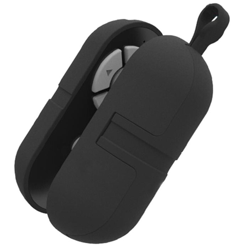 Mobile Phone Bluetooth Remote Control Live Apps Shutter Page Turner Selfie Remote Control to Play/Pause/Shutter: Black