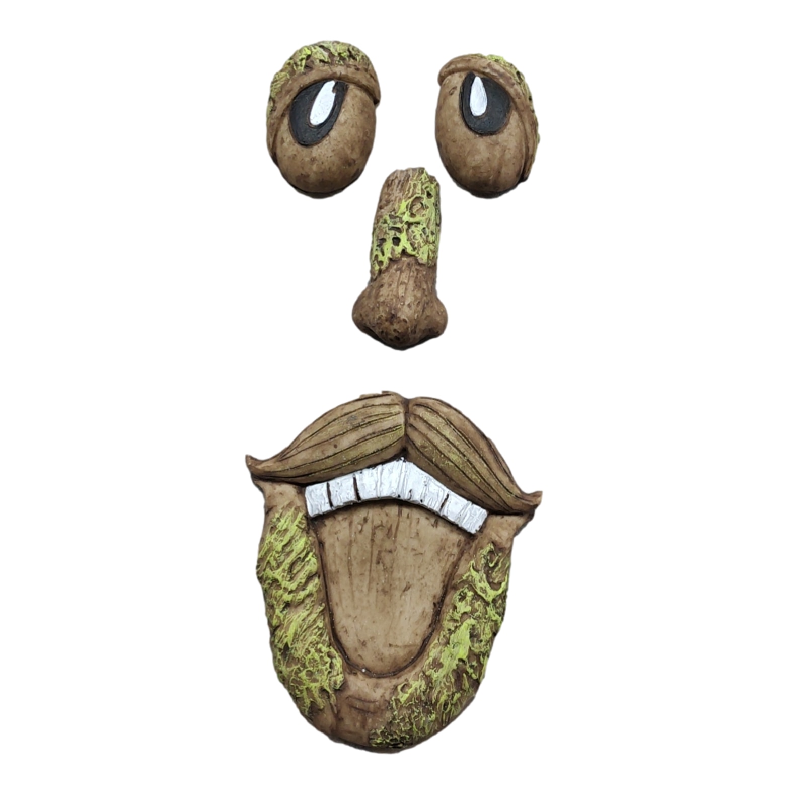 Funny Resin 3D Old Man Tree Face Sculpture For Bark Wall Office Courtyard Art Decoration Garden Peeker Garden Decor: 2