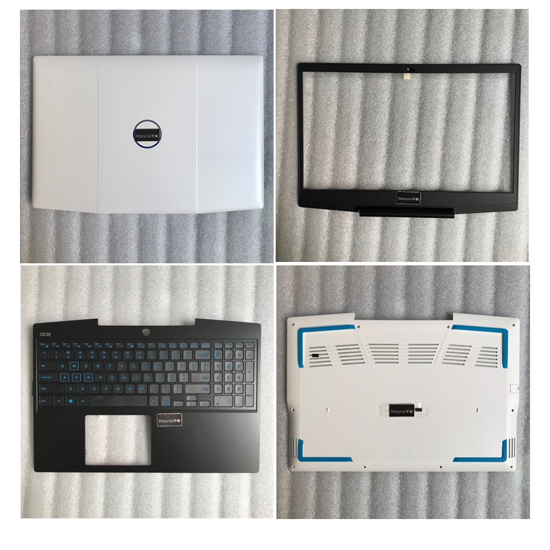 For Dell G3 3590 white screen back cover screen frame upper Top blue keyboard under cover bottom shell laptop shell