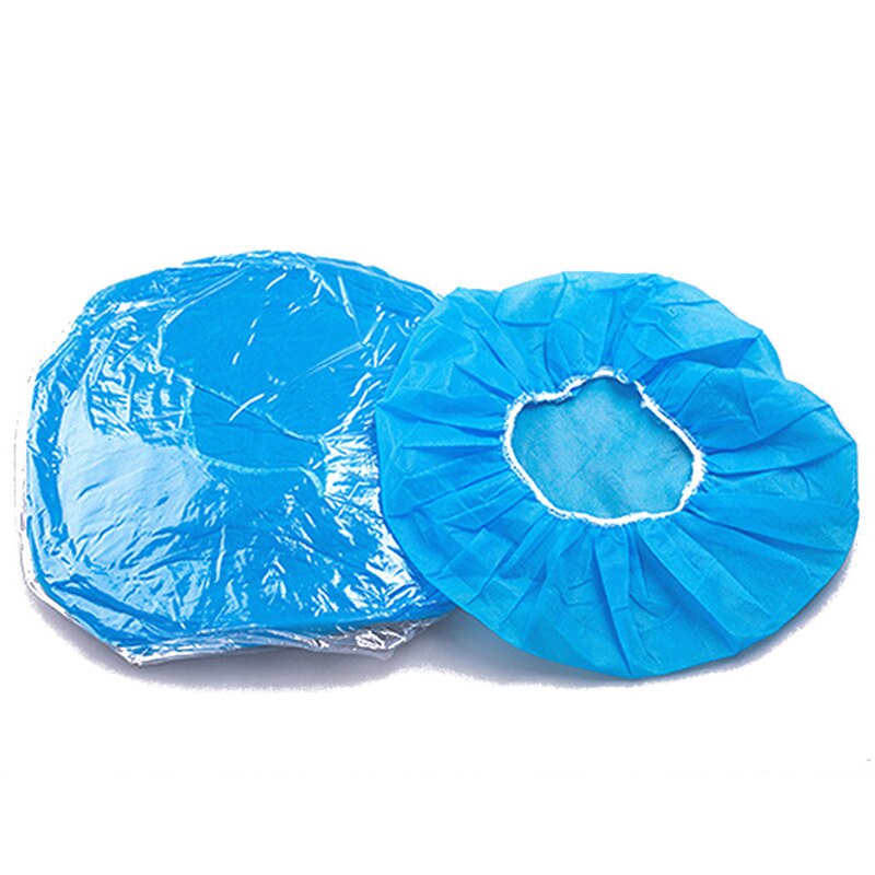 10PCS Non-woven Disposable Shower Caps Anti Dust Hat Women Men Bath Caps For Spa Beauty Hair Salon Bathroom Hotel Accessories