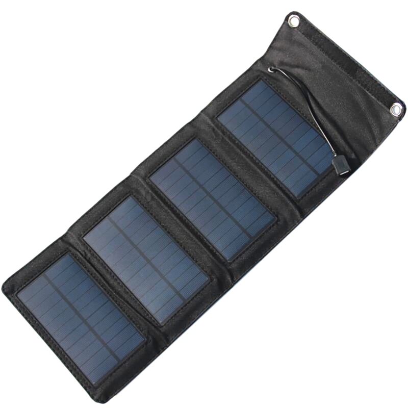 Usb-poort 7W Solar Charger 5V Opvouwbare Portable Solar Telefoon Oplader Solar Panel Compatibel Met Mobiele Telefoon Tablet etc
