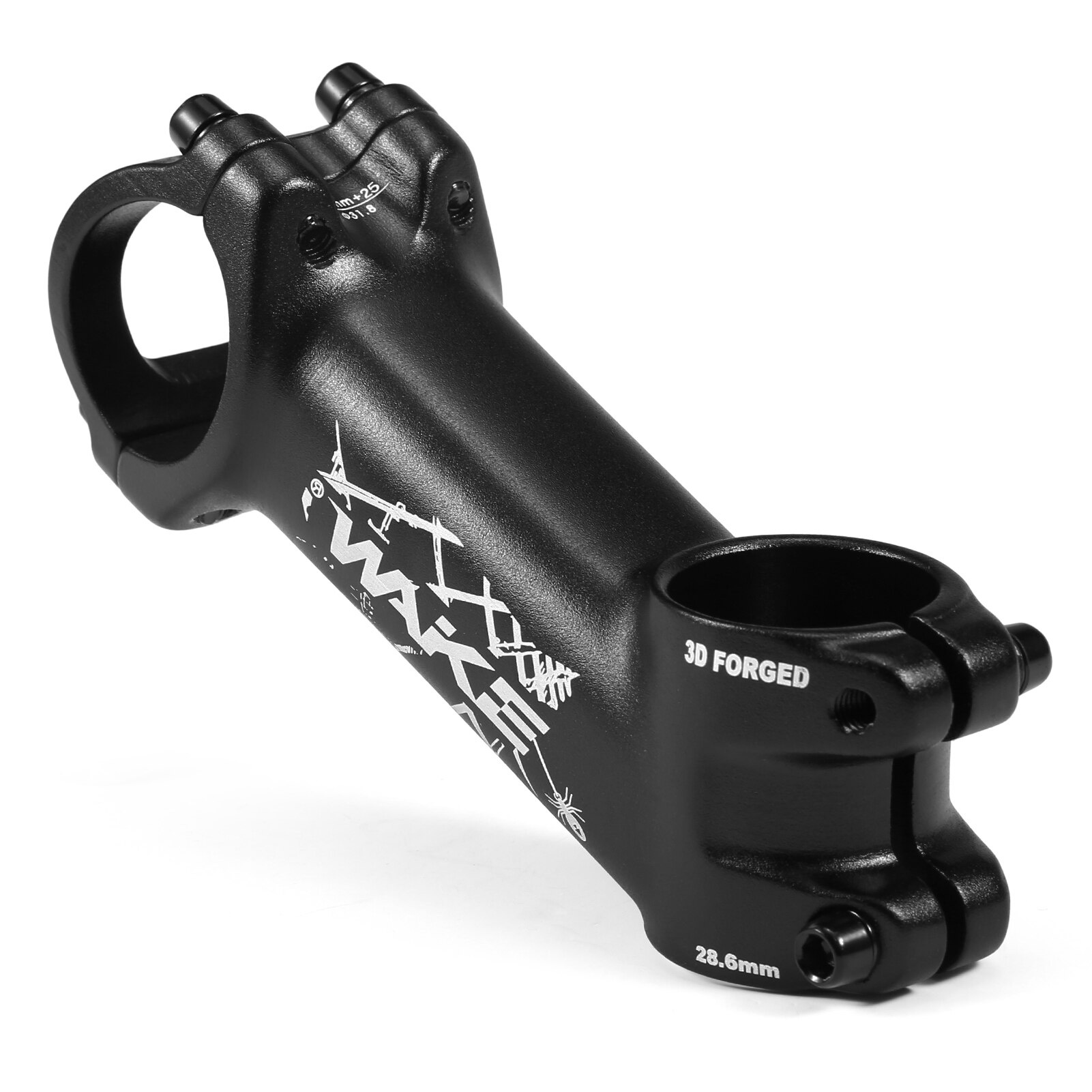 WAKE-vástago de bicicleta de montaña ultraligero, potencia de 25 grados, 31,8mm, 70/80/90/100/110mm, piezas de aluminio para bicicleta de carretera: 25 degrees 100mm