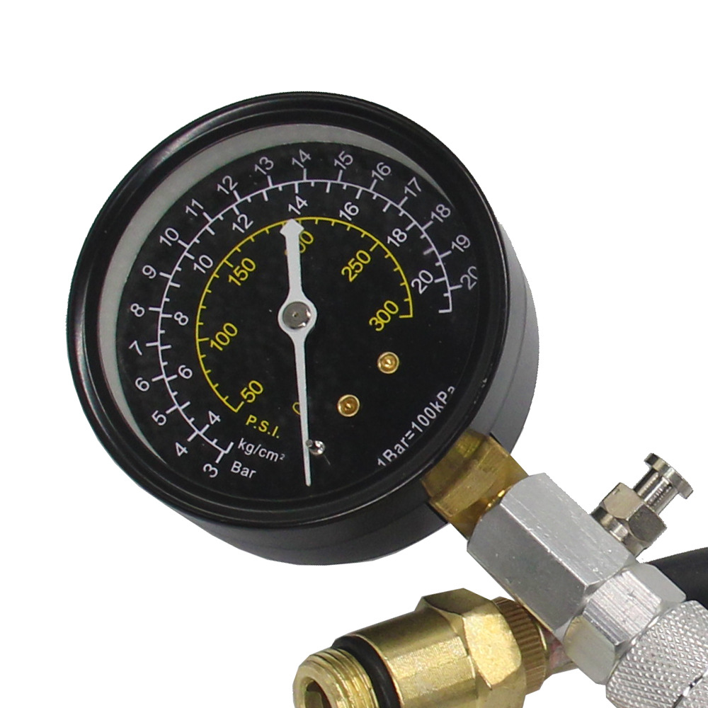 Engine Cylinder Pressure Gauges Compressions Tester Kit 0-300PSI Pressure Gauge Check Test Tool Automotive Repairing Tool