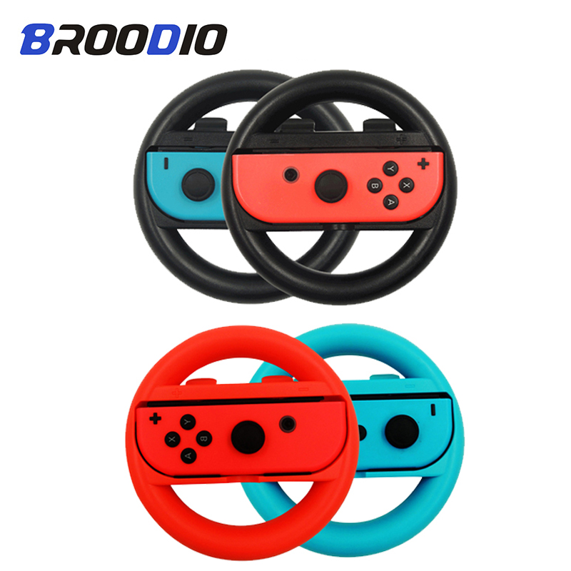 2Pcs Nintendo Switch Ns Stuurwiel Voor Nintend Schakelaar Vreugde Con Controller Accesorios Pc Game Racing Steering Wheel Controller