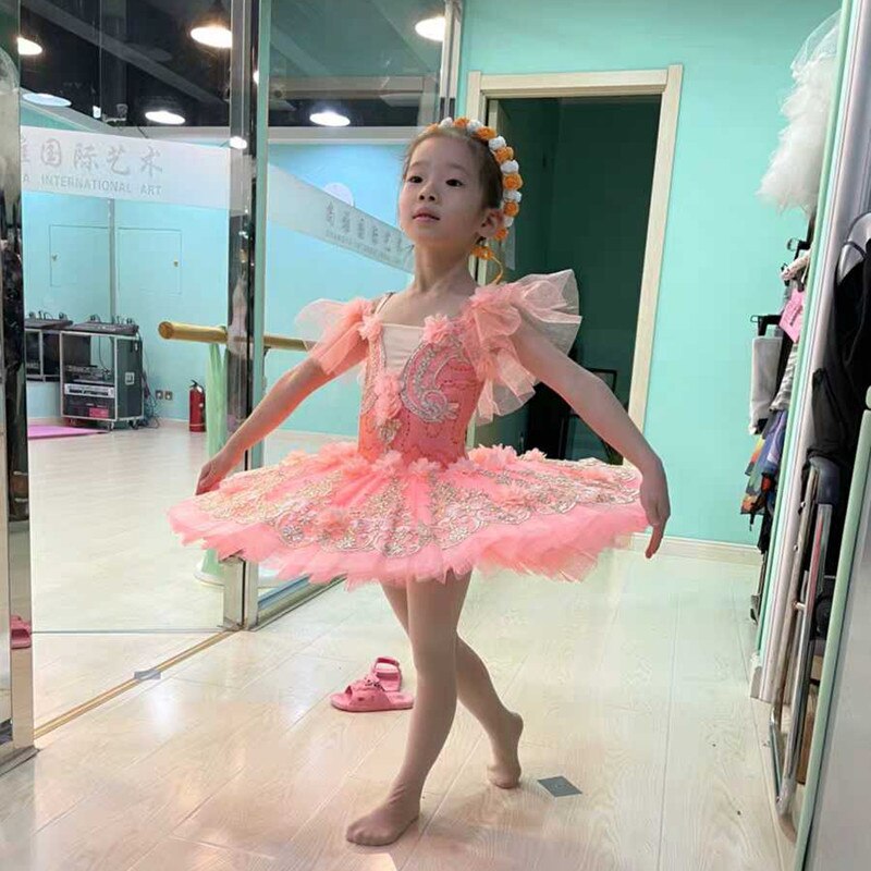 Pink ballet tutu child kids girls ballet tutu adulto women ballerina party ballet dance costumes ballet dress girls