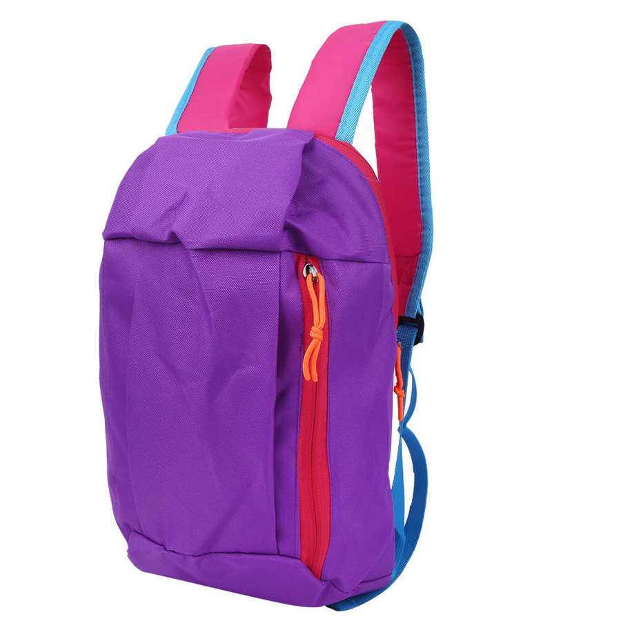 Waterproof Sport Backpack Gym Bag Women Pink 10L Outdoor Luggage For Fitness Travel Duffel Bags for Men Kids Children: Purple Color