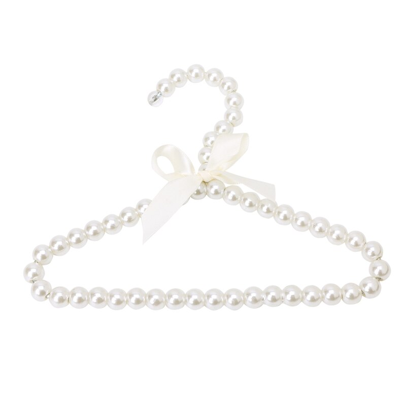 Cintre en plastique Imitation de perles pour vêtements, organisateur de stockage de robe et de manteau, support sec pour enfants et animaux domestiques: 20cm