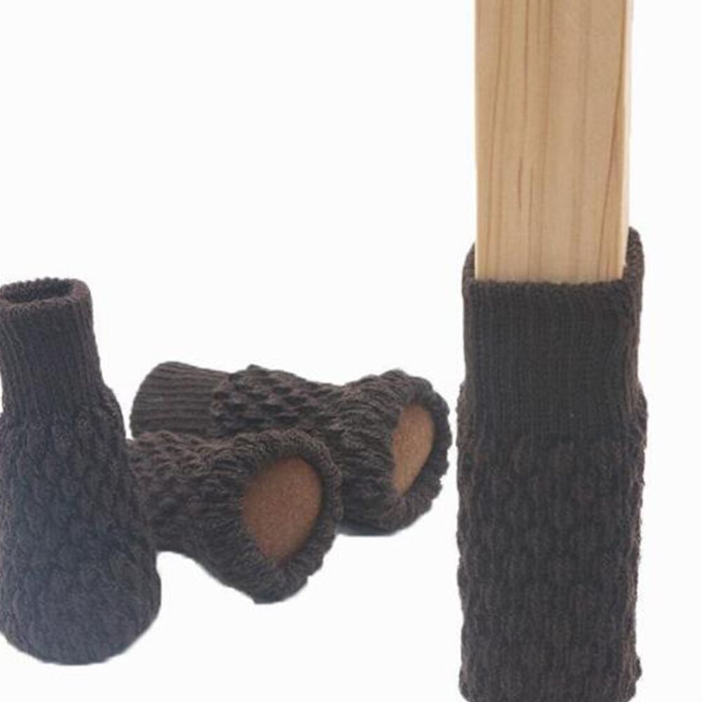 8 stuks anti-geluid stoel voetbeschermers antislip tafel voetbeschermers verdikking stoelpoot hoezen meubelbeschermers (witgrijs)