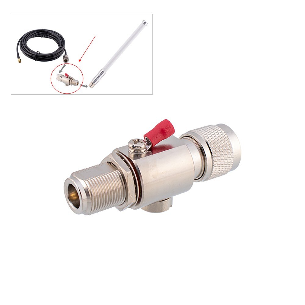 Lightning-Arrestor Protector N Male To Female For Helium Miner Hotspot Antenna 868MHz LoRa Helium N-Male To N-Female 600V