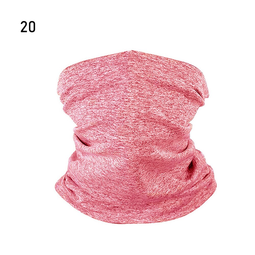 Unisex huvud ansikte hals damask tub elastisk bandana halsduk utomhus cykling tillbehör halv ansikts halsduk med osynlig ficka: 20