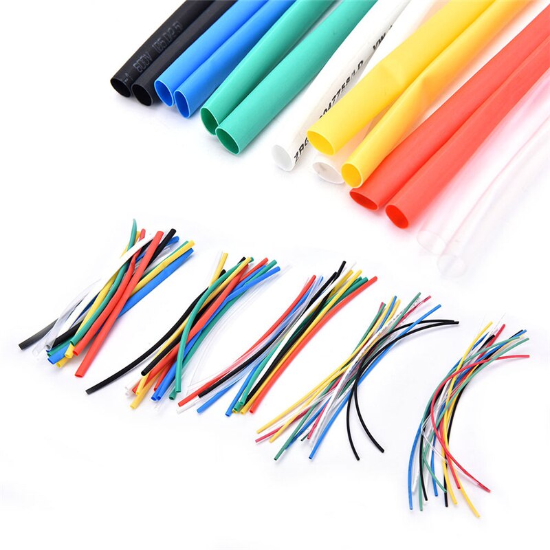 70Pcs Auto Elektrische Kabel Buis Kits Krimpkous Tubing Wrap Mouwen Diverse 7 Kleur Gemengde Kleur Tubing Hoezen wrap Draad