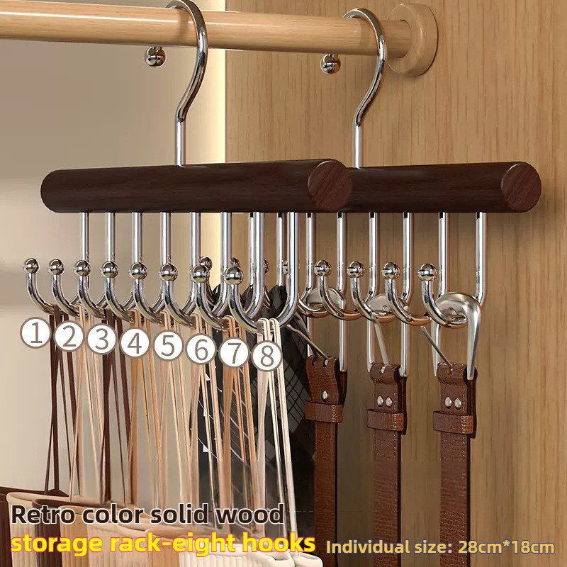 Multifunktionale Gürtel KleiderbüGel Kleidung Organizer Multifunktionale Holz Unterwäsche Weste Lagerung Hause Wohnheim Welle KleiderbüGel Trocknen Gestell: XXL / dunkel khaki