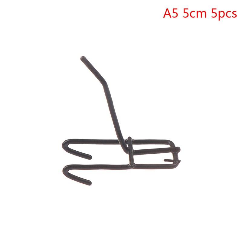 5Pcs Workshop Haak Arm Muur Mesh Display Haken Magazijnstellingen Retail Winkel Peg Goederen Plank Metalen Paneel Hang Past geperforeerde: A5