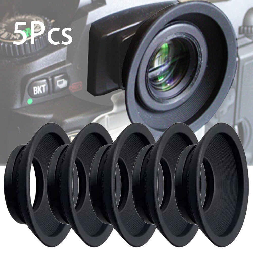 5 uds DK-19 visor portátil negro Eyecup Durable suave accesorios goma cámara ocular para Nikon D700 D800 D4