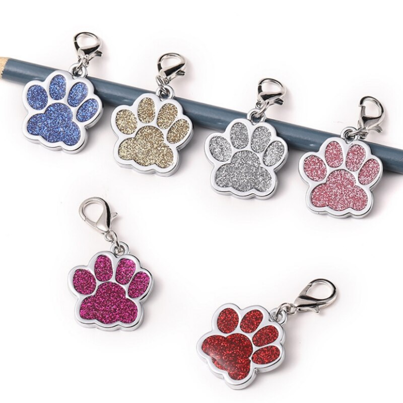 20 Stuks Pet Identificatie Tag Kat Halsband Accessoires Anti Verlies Gegraveerd Telefoon Naam Identificatie Tag Hangers: mix 6 colors