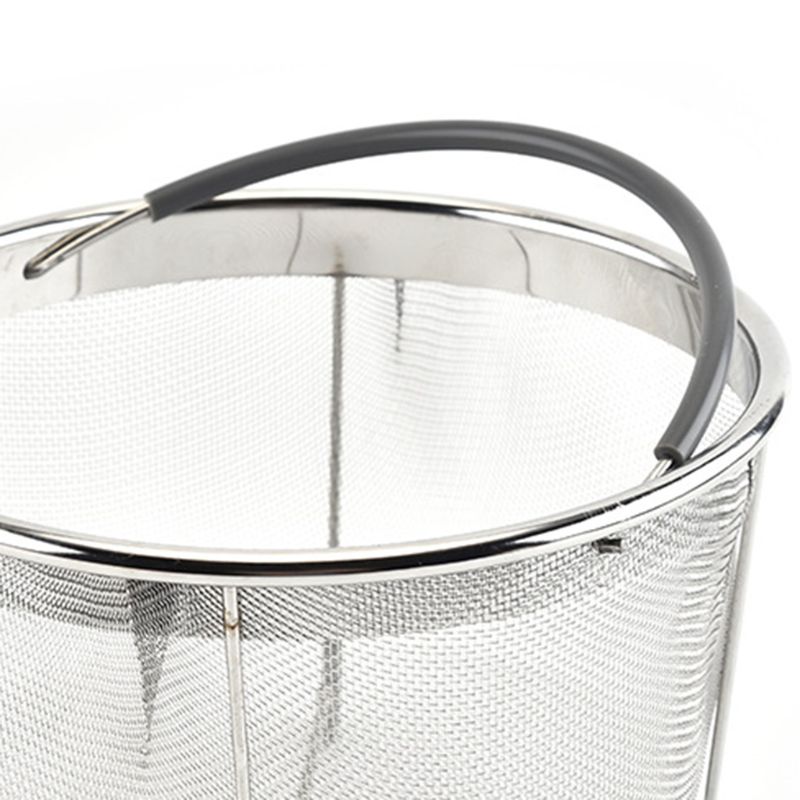 Panier vapeur Pot instantané 304 acier inoxydable panier vapeur crépine avec poignée