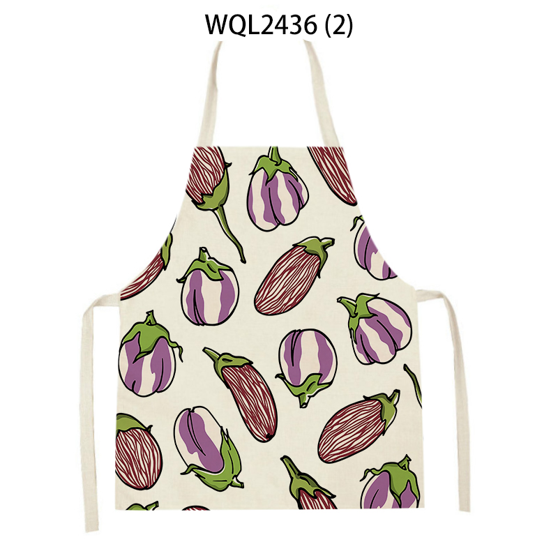 Fresh Vegetables Tomatoes Carrots Adult Kids Bib Family Cooking Bakery Shop Cleaning Apron Kitchen Accessories 68*55 Cm Delantal