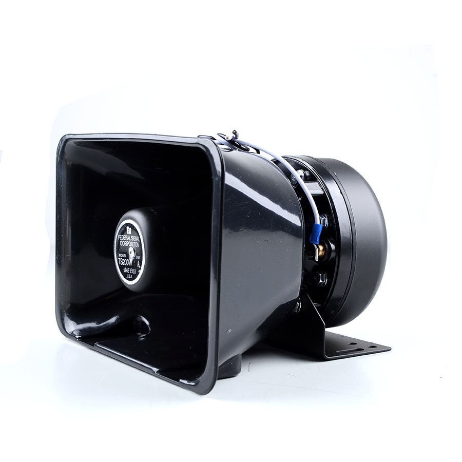 200W DC12V Electronic Police Siren AS9200E wired Amplifier with Plastic Black Speaker Car Alarm Siren Horn PA System