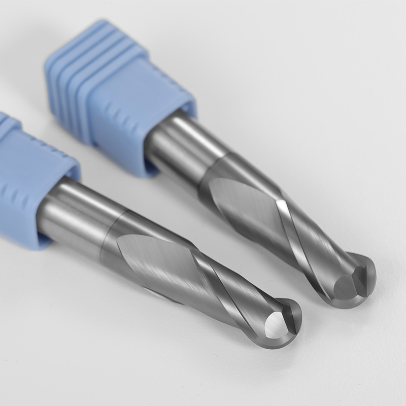 Hrc 70 kuglepindfræser wolframkarbidfræser cnc-fræser maskine fræseværktøj  r0.5 6mm 8 mm 10mm 2- skærs fræserbit metalværktøj